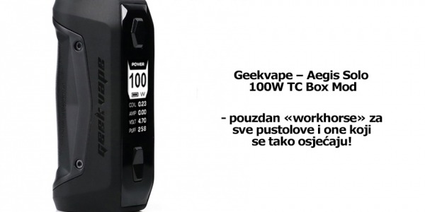 Geekvape – Aegis Solo 100W TC Box Mod
